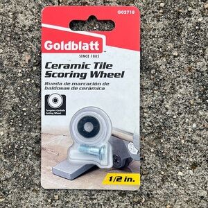 Goldblatt ceramic tile scoring wheel 1/2 in